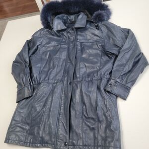 Vintage Andre Creations de Cuir Jacket! Leather Fur Canada